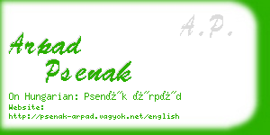 arpad psenak business card